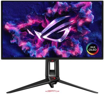 Монитор 26.5" ASUS ROG Swift PG27UCDM QD-OLED 3840x2160, 240 Гц, 0.3 мс (GtG), 16:9, 1000 кд/м², HDMI 2.1, DP 2.1, USB-C, USB Hub (3x USB), 3.5 Jack,