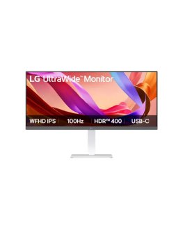 Монитор 34" LG UltraWide 34U530A-W IPS 2560x1080, 100 Гц, 5 мс, 21:9, 400 кд/м², HDMI 2.0, DP 1.4, USB-C, 3.5 Jack, DisplayHDR 400, FreeSync, динамики