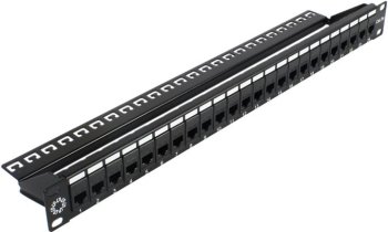 [NEW] Patch Panel 19" 1U проходная 24 port кат.5e  5bites  <PPU55-11C>