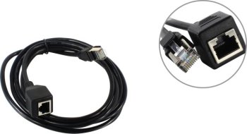 Кабель FTP 5bites <PUT55-020E-BK> Patch Cord удлинитель FTP кат.5e 2м, чёрный