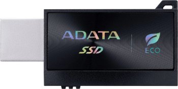 Внешний твердотельный накопитель (SSD) ADATA External SSD SC730, 1000Gb, Type-C, Type-A, USB 3.2 Gen2, R/W 600/600 MB/s, 36.8x23.8x9.7мм, черный (5 ле