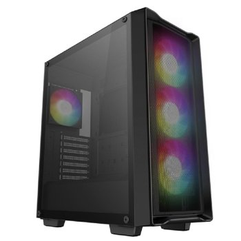 Корпус Deepcool CC560 Mesh V2 черный без БП ATX 4x120mm 5x140mm 2xUSB3.0 audio bott PSU