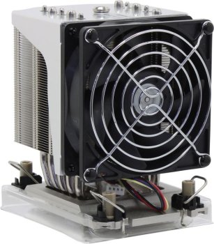 Кулер Ablecom ACL-S41130 серебристый 90 мм алюминий/медь 4700 об/мин, 46 дБ, 4 pin, 400 Вт, 124.5 мм