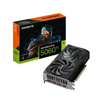 Видеокарта Gigabyte PCI-E 5.0 GV-N506TWF2MAX-16GD NVIDIA GeForce RTX 5060TI 16144 Мб 128bit GDDR7 2587/28000 HDMIx1 DPx3 HDCP Ret