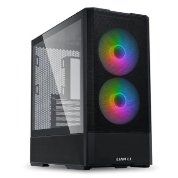 Корпус Lian Li Lancool 207 / Black / Mid-Tower, TG / 2x 140mm ARGB + 2x 120mm non LED fans inc. / G99.LAN207RX.10RS