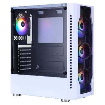 Корпус 1STPLAYER DK D4 White / ATX / 4x120mm FRGB fans / D4-WH-4F1