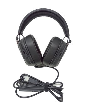 *Гарнитура PANTEON GHP-960 PRO Black игровые (USB, LED-подсветка, VIRTUAL SURROUND SOUND 7.1 (Б/У- тихий микрофон) (б/у)