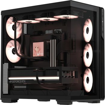 Корпус Formula Crystal Z7 черный без БП ATX 11x120mm 4x140mm 1xUSB3.0 1xUSB3.1 audio bott PSU