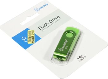 Накопитель USB SmartBuy Twist <SB008GB2TWAG> USB2.0 Flash Drive 8Gb (RTL)