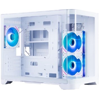 Корпус 1STPLAYER UVIEW UV6 ARGB White / mATX / 3x120mm ARGB fans / UV6-WH-2FC7R-W-1FC7-W