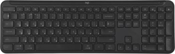 Клавиатура Logitech K950 черный USB беспроводная BT/Radio slim (920-012434)