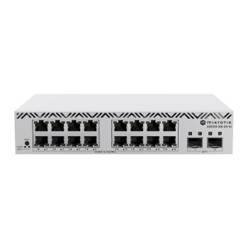 Коммутатор MikroTik CSS318-16G-2S+IN , 16x 1Gbit, 2x SFP+, настольный