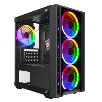 Ginzzu CL610 mATX FAN 4*12FRGB Белый