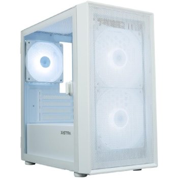 Корпус XASTRA A305M 3ARGB White mATX/Mesh/ tempered glass / 2x140mm + 1x120mm ARGB PWM FC fans/ Door/ A305M-2FC14A-1FC12A-D-WH