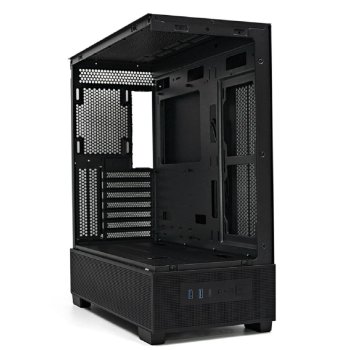 Корпус XASTRA Q500-0F Black ATX/Aquarium/Screewless/no fans/ Q500-0F