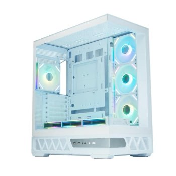 Корпус XASTRA Q700 7ARGB-FS-C10-UC White ATX/Aquarium/Screewless/7x120mm ARGB PWM Daisy Chain FS fans/Argb+PWM HUB 10port/Type C / Q700-7FS12A-C10-UC-