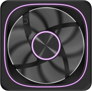 Вентилятор для корпуса Formula Air Fusion 1 BK Reverse ARGB 120х120x28 черный 4-pin 35.97дБ (упак.:1шт) (AIR FUSION 1 BK REVERSE) Ret