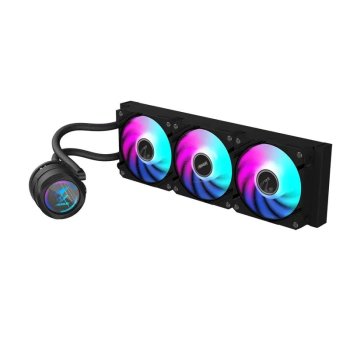 Система водяного охлаждения Gigabyte GP-AORUS WATERFORCE II 360 (28400-AW2360-3CBR) для процессора, A-RGB, 120 мм, 2300 об/мин, черный