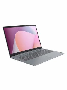 Ноутбук 15.6" IPS FHD LENOVO IdeaPad Slim 3 15AMN8 grey (AMD Ryzen 5 7520U/16Gb/512Gb SSD/VGA int/noOS) (82XQ00JPRK)