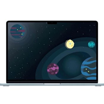 Ноутбук Apple MacBook Air 15-inch 2025 [MC7D4ZA/A] (КЛАВ.РУС.ГРАВ.) Sky Blue 15.3" Liquid Retina {(2880x1864) M4 10C CPU 10C GPU/24GB/512GB SSD/рекоме