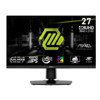 Монитор 27" MSI MAG 272URDF E16 IPS 3840x2160, 160 Гц, 0.5 мс, 16:9, 400 кд/м², 2xHDMI 2.1, DP 1.4, 3.5 Jack, USB Hub (2x USB 2.0), DisplayHDR 400, Ad