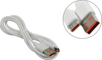 Кабель Cablexpert <CC-USB2-AMCM-66W-1M-W> USB2.0 AM-->USB-C 1м