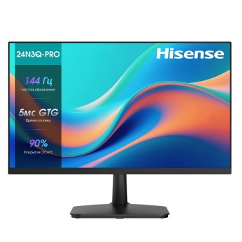 Монитор LCD Hisense 24" 24N3Q-PRO Черный {IPS 1920x1080 144Hz 5ms 16:9 матовый 250cd 1000:1 D-Sub HDMI DisplayPort 2x2W Int}