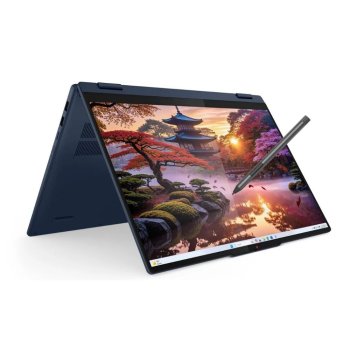 Ноутбук Lenovo IdeaPad 5 2-in-1 16AKP10 [83KU000QUS] Cosmic Blue 16" {WUXGA IPS Touch 300nits Ryzen AI 7 350/16Gb/512Gb SSD/W11Home/+Pen}
