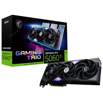 Видеокарта MSI GeForce RTX 5060 Ti 16G GAMING TRIO OC WHITE