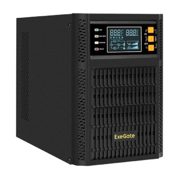 Источник бесперебойного питания Exegate EX296947RUS On-line ExeGate PowerExpert TL-1000.LCD.AVR.2SH.USB.RS232.SNMP <1000VA/1000W, On-Line, PF=1, LCD,