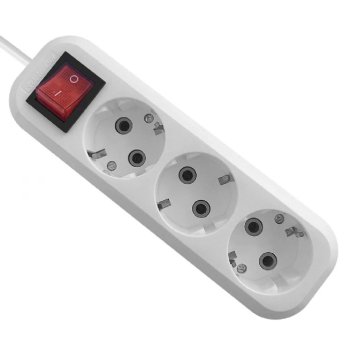 Сетевой удлинитель Defender L330 16 А, 15 м [99358] выключатель, с заземлением