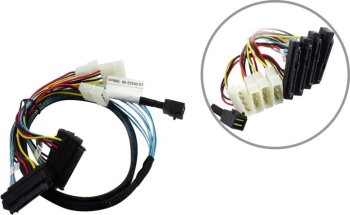 <CBL-8643-8482-10> Кабель SFF-8643 -->  4xSFF-8482  1м