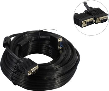Кабель 5bites <APC-133-250> монитор - SVGA card (15M -15M) 25м 2 фильтра