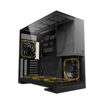 Корпус Miditower Geometric Future Model 5 <1AM5WKBK02100> Black Gray E-fans / 1AM5WKBK02100