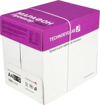 Бумага [NEW] упаковка 5 шт Technoevolab 450L91720 Марафон Премьер A4 (500 листов, 80 г/м2)