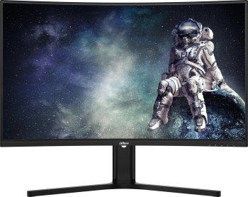 Монитор 31.5" Dahua DHI-LM32-E330CA VA 2560x1440, 180 Гц, 1 мс, 16:9, 300 кд/м², 2xHDMI 2.0, 2xDP 1.4, 3.5 Jack, HDR10, изогнутый экран (1500R), черны