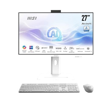 Моноблок MSI Modern AM273QP AI 1UM-093RU [9S6-AF0112-093] White 27" {WQHD Core Ultra 7 155H/32Gb/SSD1Tb Graphics/CR/W11Pro}