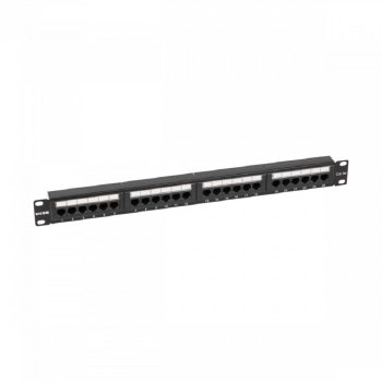NTSS Патч-панель NTSS 24 UTP порта RJ45, cat.5е, 1U, Dual IDC, без органайзера NTSS-PP-1U-24-UTP-RJ45-5e-D