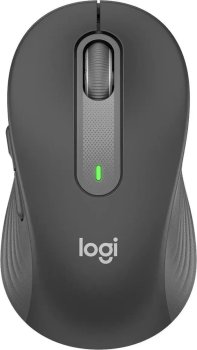 Мышь беспроводная Logitech M650 L черный оптическая 4000dpi BT/Radio USB (910-006350)