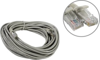Кабель UTP Cablexpert <PP12-7.5M> Patch Cord UTP кат.5e, 7.5м, серый