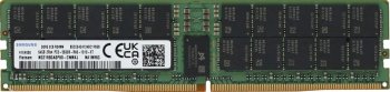 Оперативная память Samsung DDR5 64GB RDIMM 5600 Mbps (2Rx4) ECC Reg 1.1V (M321R8GA0EB0-CWM) 1 year, OEM