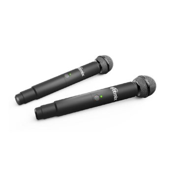 Микрофон RITMIX RWM-422 black {Частот. хар-ка: 50 Гц-15 кГц, сопротивл: 600 Ом, чувств: -72 дБ, пит микр: 3,7 В, пит прием: 3,7 В, вр раб на 1 зар: до