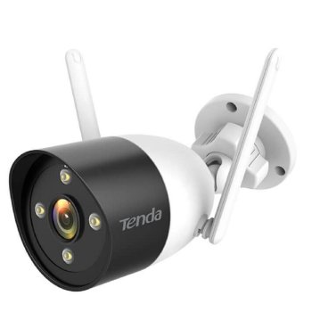 Камера видеонаблюдения TENDA CT6-WCA уличная цилиндрическая полноцветная Wi-Fi 2K, объектив 4мм, ИК ночного видения 30м, IP66