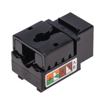 Модуль Keystone Rexant (02-0255) вставка , UTP неэкранированный, CAT 6, тип 90 градусов, Dual IDC, черный PRO
