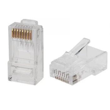 Коннектор Rexant (05-1031-4) RJ-45(8P8C) под витую пару, UTP, CAT 6 (упаковка 50 шт)