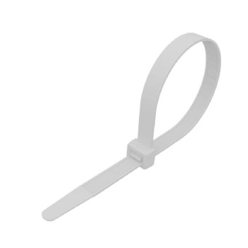 Стяжка Rexant (87-0250) нейлоновая морозостойкая 250x3,6мм, белая (100 шт/уп)