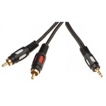 Кабель Rexant (17-4232) Шнур 3.5 Stereo Plug - 2RCA Plug 1.5М (GOLD)