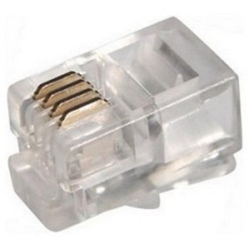 Коннектор PROconnect (05-1001-3) телефонный UTP RJ-9 (4P4C), CAT 3 (100 шт.)