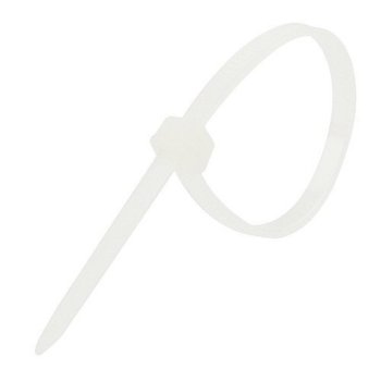 Стяжка Rexant (07-0150-4) кабельная нейлоновая 150x3,6мм, белая (100 шт/уп)