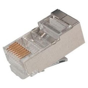 Коннектор Rexant (05-1023) Джек RJ-45 8P8C CAT 5e (экран) (100 шт.)